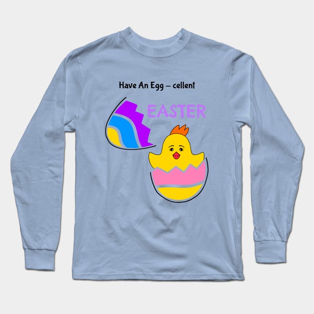 FUNNY Easter Egg - Funny Easter Quotes Long Sleeve T-Shirt by SartorisArt1